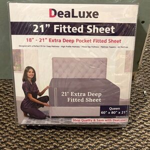 Gray Fitted Sheet - Queen